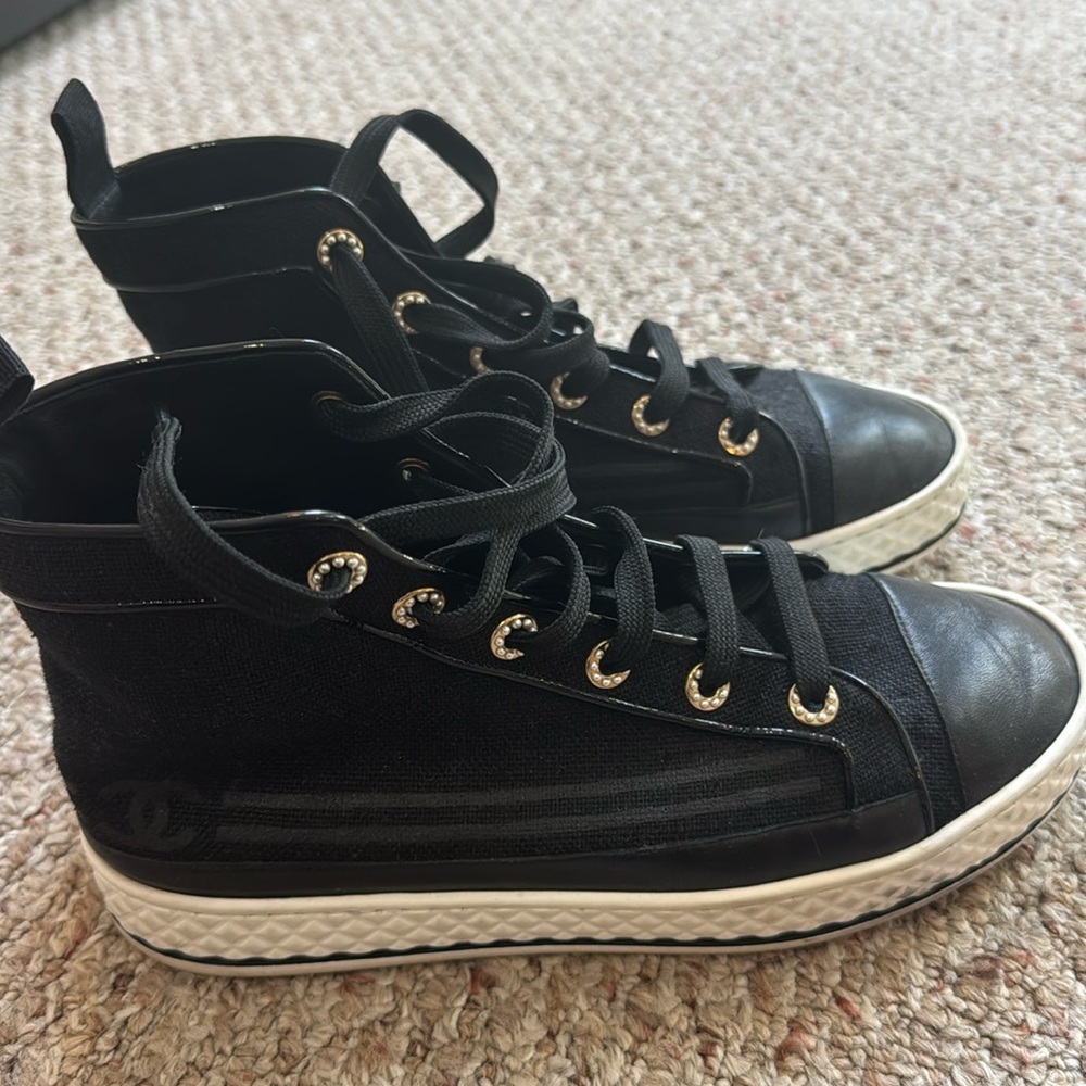 Chanel 19C High-Top Sneakers